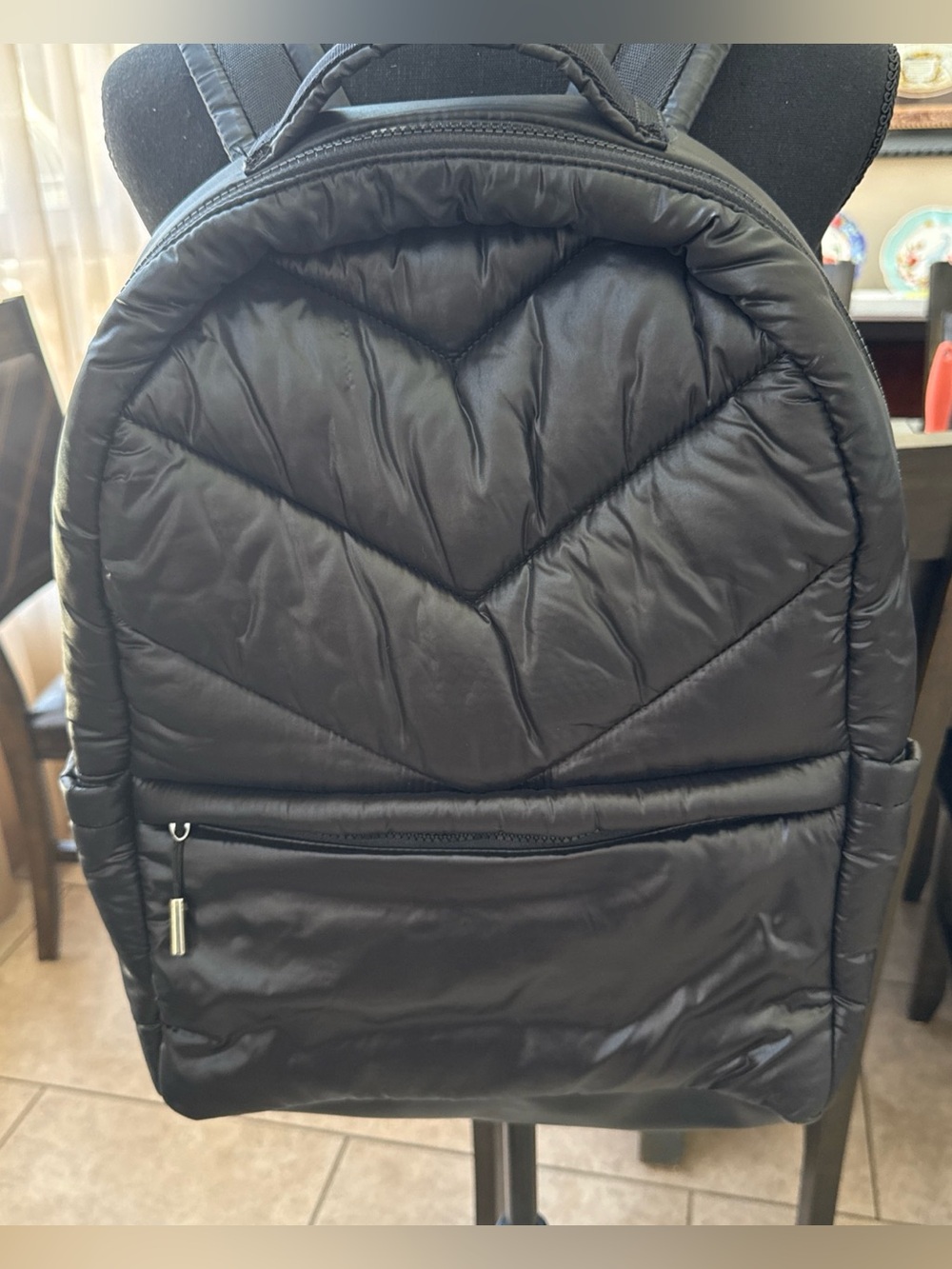 Caraa x Athleta Black Puffy Commuter Backpack Bag NWOT Sold Out Online